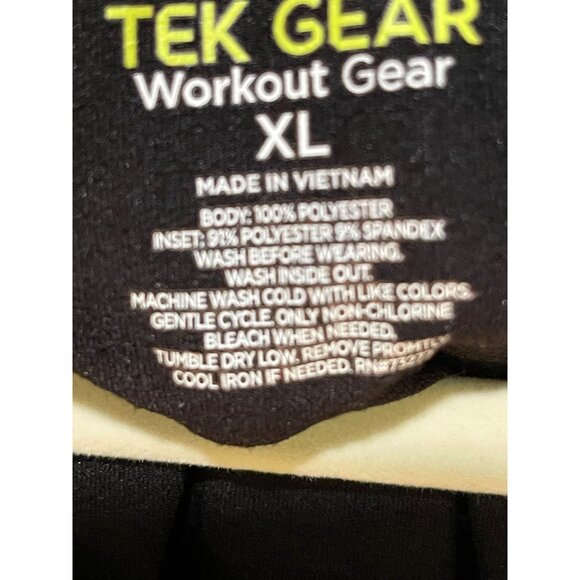 Tek Gear Women's Workout Tank Top Abstract Black & White Print XL 100% Polyester - Picture 3 of 8